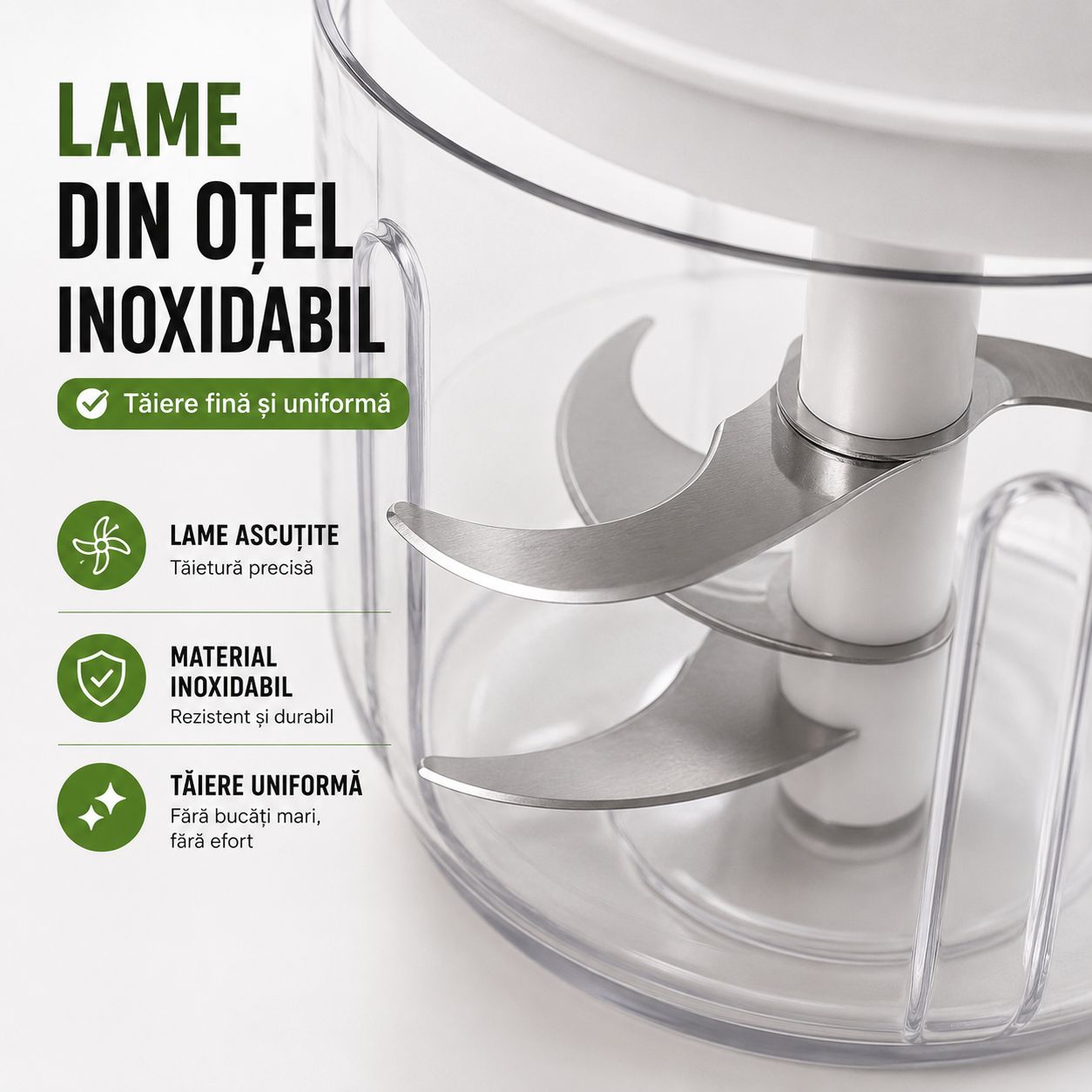 Tocător Electric Koncepto® | Usturoi & Legume în 5 Secunde