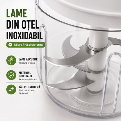 Tocător Electric Koncepto® | Usturoi & Legume în 5 Secunde