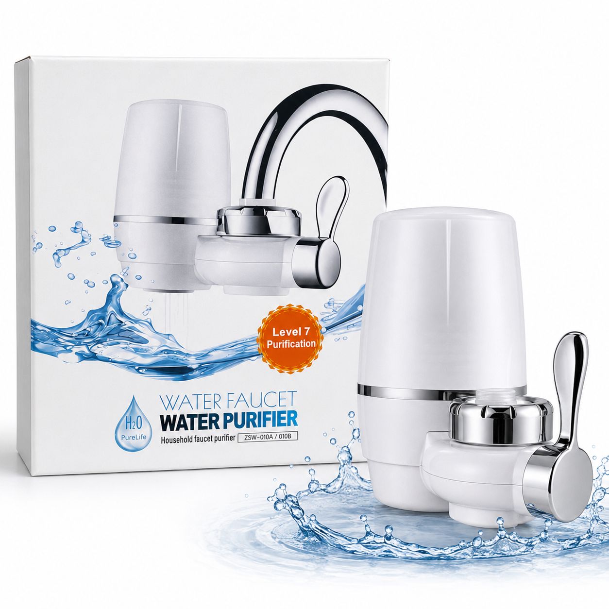 Filtru de Apă pentru Robinet Koncepto® | 7 Niveluri de Purificare | Instalare 2 Minute