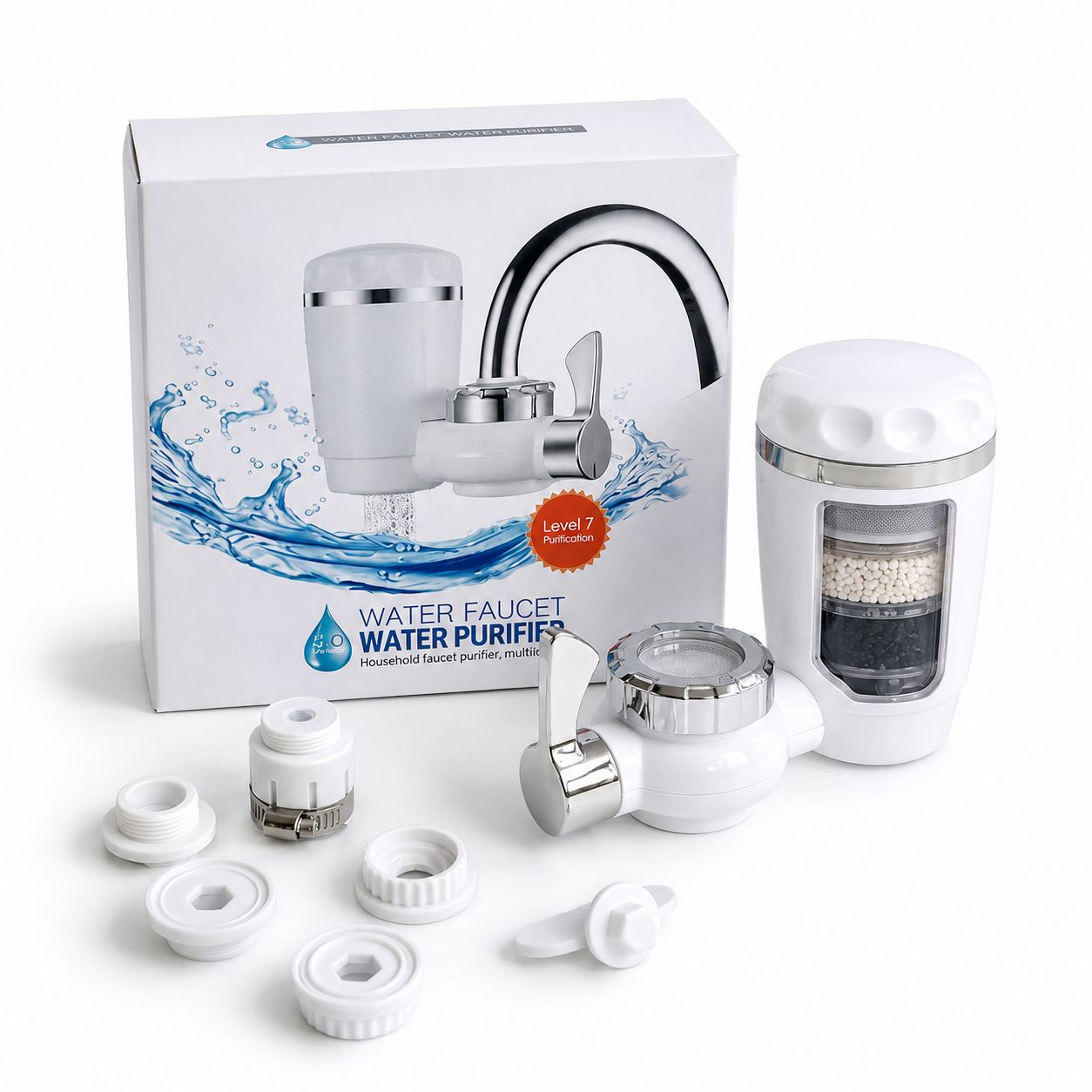 Filtru de Apă pentru Robinet Koncepto® | 7 Niveluri de Purificare | Instalare 2 Minute