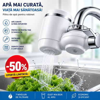 Filtru de Apă pentru Robinet Koncepto® | 7 Niveluri de Purificare | Instalare 2 Minute
