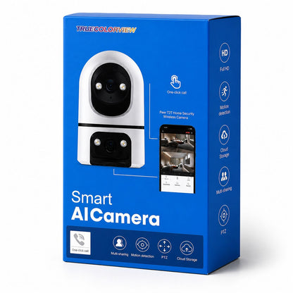 Cameră de Supraveghere Smart AI Koncepto® — Vezi Tot, De Oriunde, 24/7