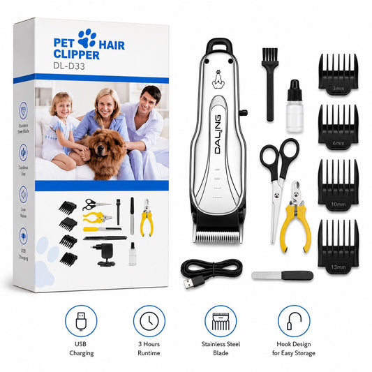🐾 Aparat de Tuns Animale 8in1 Koncepto® — Îngrijire Profesională, Acasă, Fără Stres