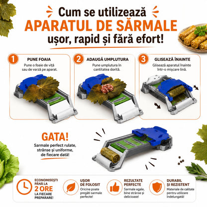 Aparat de Sarmale Koncepto® — Sarmale Perfecte, Fără Efort, De 3x Mai Rapid